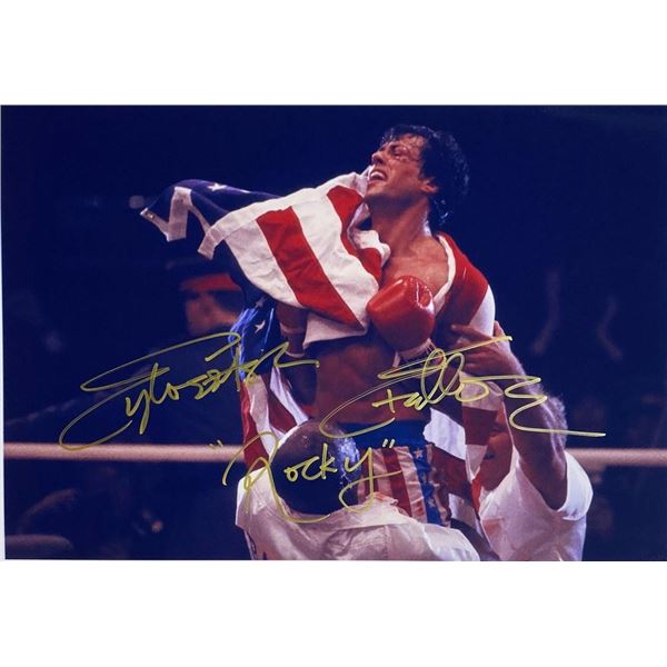 Rocky Sylvester Stallone facsimile signedphoto
