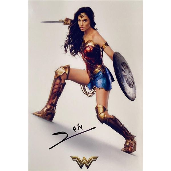 Wonder Woman Gal Gadot facsimile signed movie photo