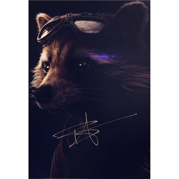 Guardians of the Galaxy Bradley Cooper facsimile signed movie photo