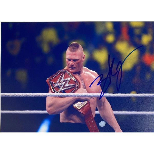 Pro Wrestler Brock Lesnar facsimile signed  photo