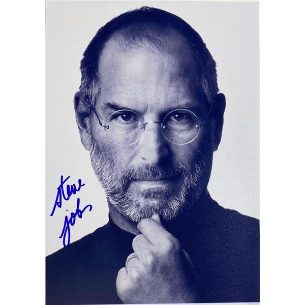 Apple Founder Steve Jobs facsimile signed  photo