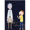 Image 1 : Rick and Morty Dan Harmon and Justin Roiland facsimile signed photo