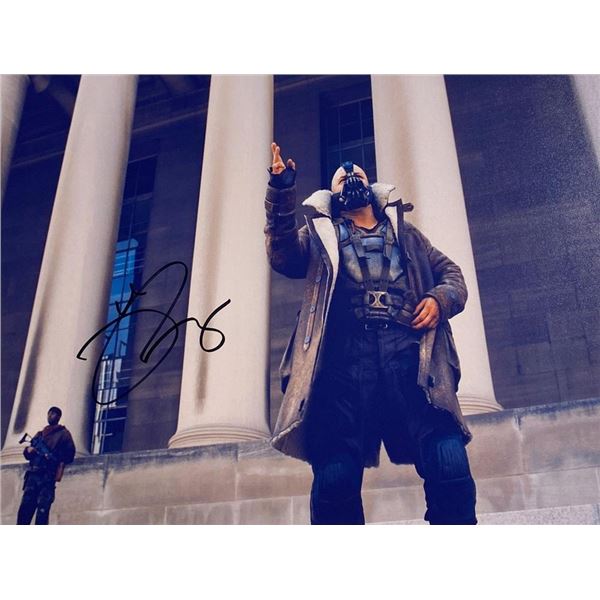 The Dark Knight Rises  Tom Hardy facsimile signed movie photo