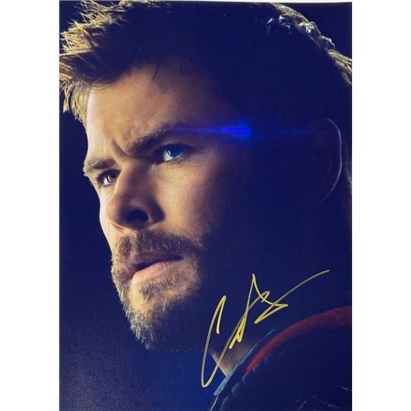 Thor Chris Hemsworth facsimile signed movie photo