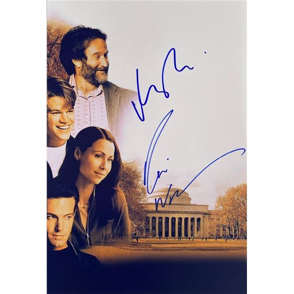 Good Will Hunting Matt Damon and Robin Williams facsimile signed movie photo