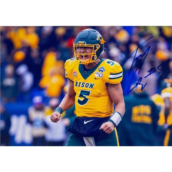 North Dakota State Bison Trey Lance facsimile signed photo