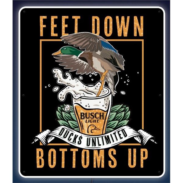 Feet Down Busch Light LED Sign