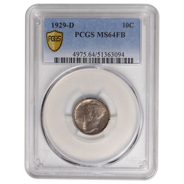 1929-D Mercury Dime PCGS MS64FB
