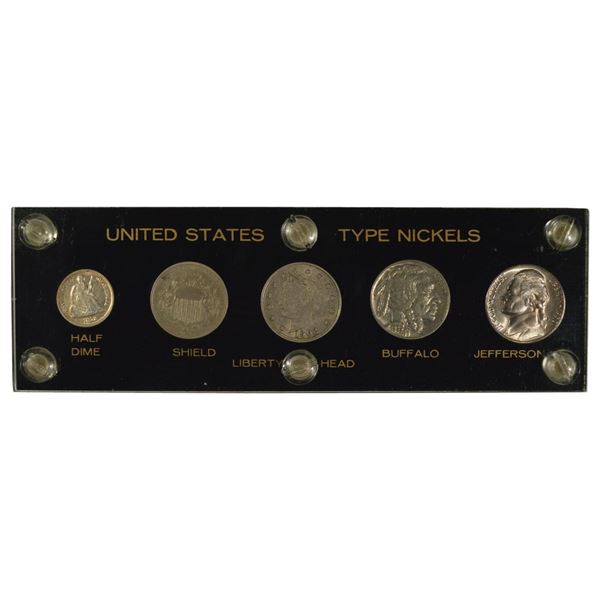 5 Coin United States Nickel Set