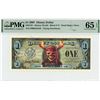 Image 1 : 2007 $1 Dead Mans Chest Disney Dollar PMG 65EPQ