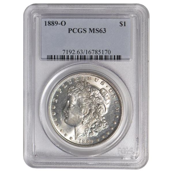 1889-O $1 Morgan Silver Dollar PCGS MS63