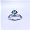 Image 7 : Plated 14KT Gold 3 Ct VVS1 Deep Cobalt Blue Fire Moissanite Ring