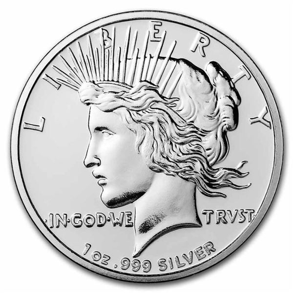 Peace Dollar 1 oz Silver Round Coin