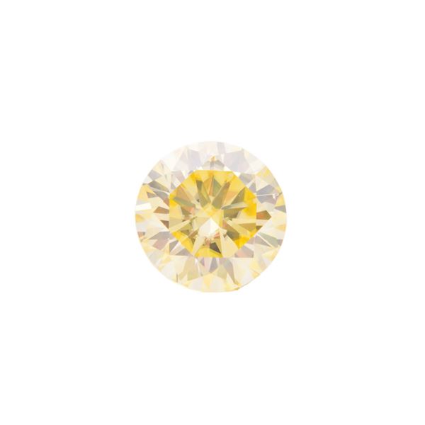 5 Ct VVs1 Ice Yellow Fire Moissanite Solitaire