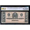 Image 1 : 1864 $1 T-71 Confederate PCGS 63PPQ