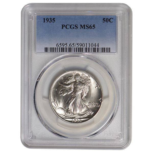 1935 Walking Liberty Half Dollar PCGS MS65