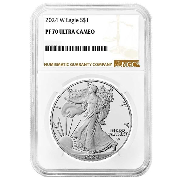 2024W $1 American Silver Eagle NGC PF70 Ultra Cameo