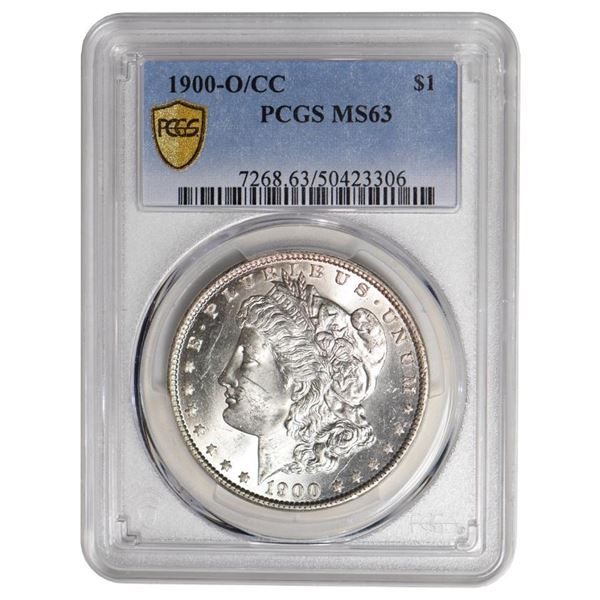 1900-O/CC $1 Morgan Silver Dollar PCGS MS63