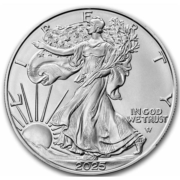 2025 American Silver Eagle 1oz BU Coin