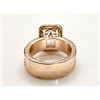 Image 9 : Sparkling 5 Ct Radiant Cut Lab Simulated Light Pink Diamond Ring