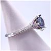 Image 2 : Plated 14KT Gold 3 Ct VVs1 Russian Simulated Alexandrite Ring