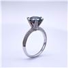 Image 3 : Plated 14KT Gold 3 Ct VVs1 Russian Simulated Alexandrite Ring