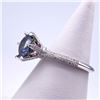 Image 4 : Plated 14KT Gold 3 Ct VVs1 Russian Simulated Alexandrite Ring