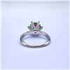 Image 7 : Plated 14KT Gold 3 Ct VVs1 Russian Simulated Alexandrite Ring