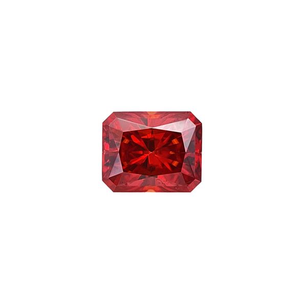 5 Ct Sparkling  VVs1 Hot Cherry Red Simulated Diamond Solitaire