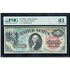 Image 1 : 1869 $1 Rainbow Legal Tender Note PMG 63
