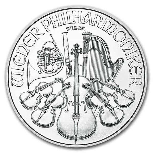 2025 Austria 1 oz Philharmonic Silver BU Coin