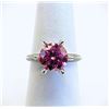 Image 3 : Ladies Sparkling 5 Ct Bright Pink Simulated Lab Diamond Ring