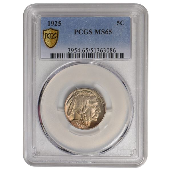 1925 Buffalo Nickel PCGS MS65