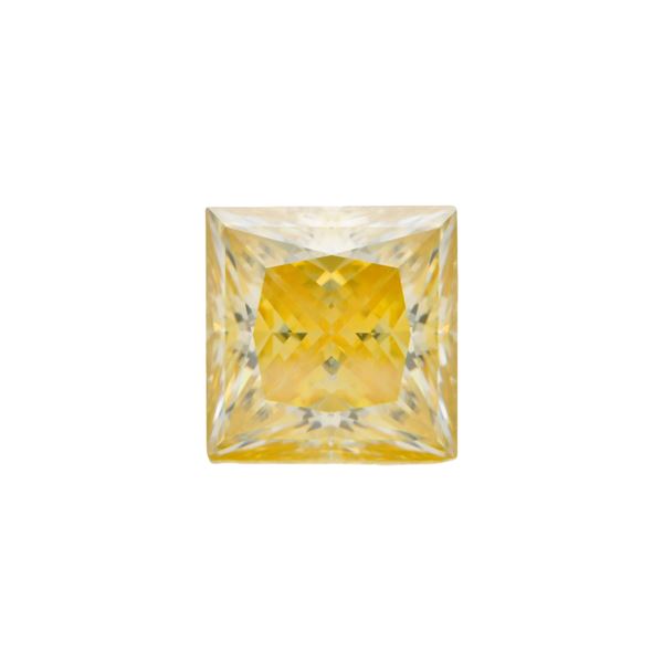 Beautiful 5 Ct VVs1 Soft Yellow Fire Moissanite Solitaire