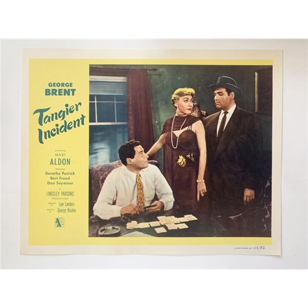Tangier Incident original 1953 vintage lobby card
