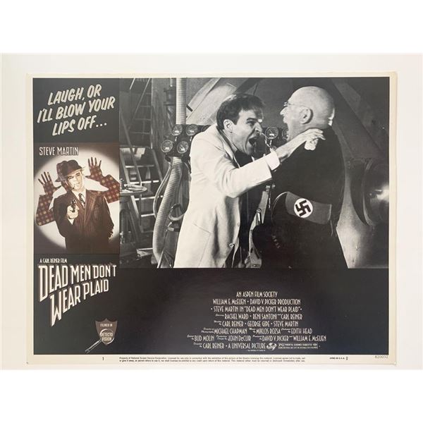 Dead Men Don't Wear Plaid original 1982 vintage lobby card