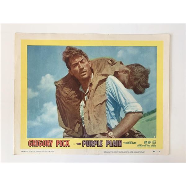 The Purple Plain original 1954 vintage lobby card