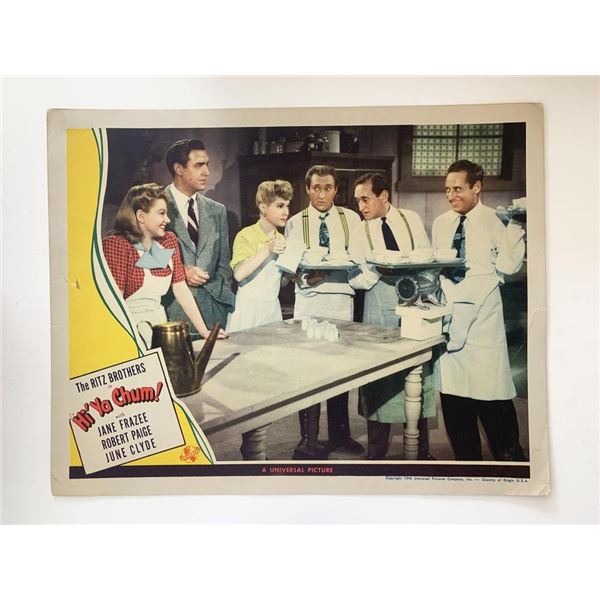 Hi'ya, Chum original 1943 vintage lobby card