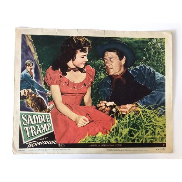 Saddle Tramp original 1950 vintage lobby card