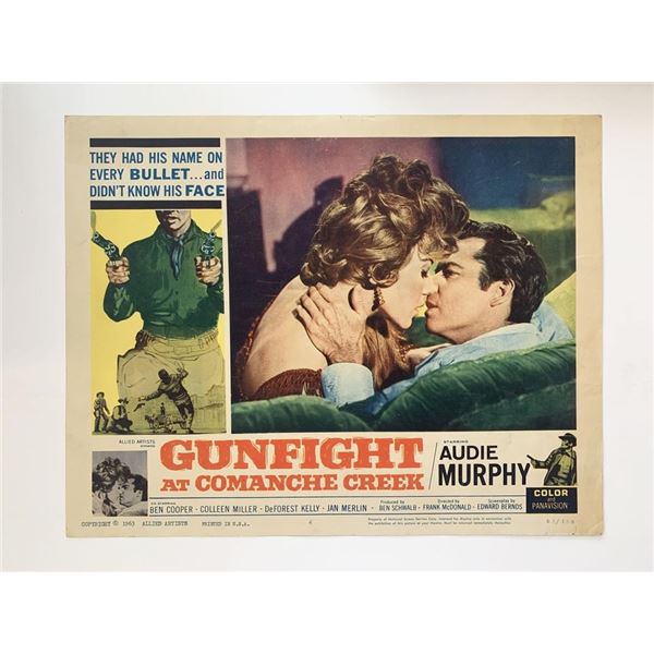 Gunfight at Comanche Creek original 1963 vintage lobby card