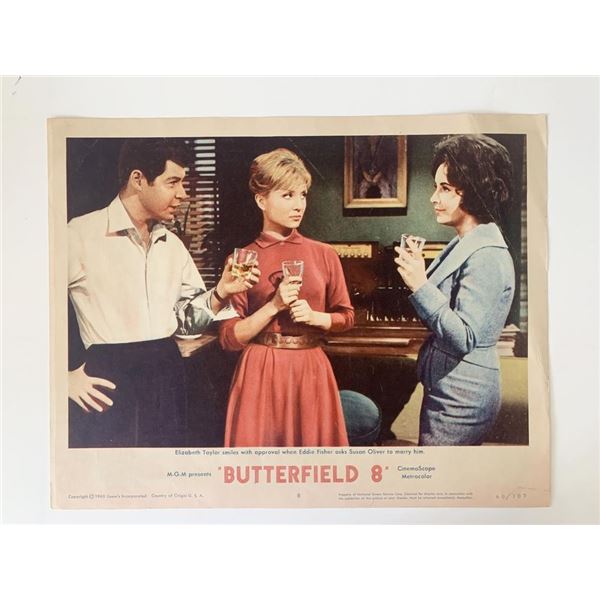 Butterfield 8 original 1960 vintage lobby card
