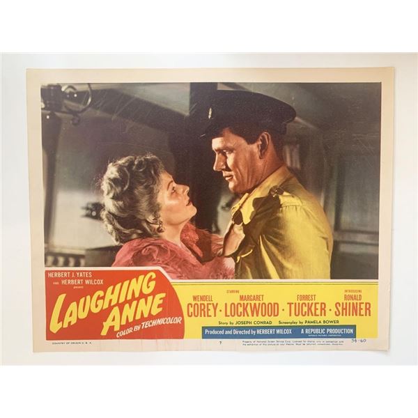 Laughing Anne original 1954 vintage lobby card