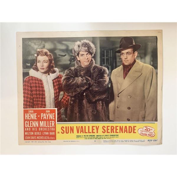 Sun Valley Serenade original 1941 vintage lobby card