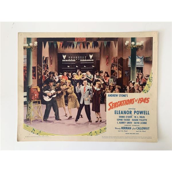 Sensations of 1945 original 1944 vintage lobby card