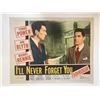 Image 1 : I'll Never Forget You original 1951 vintage lobby card