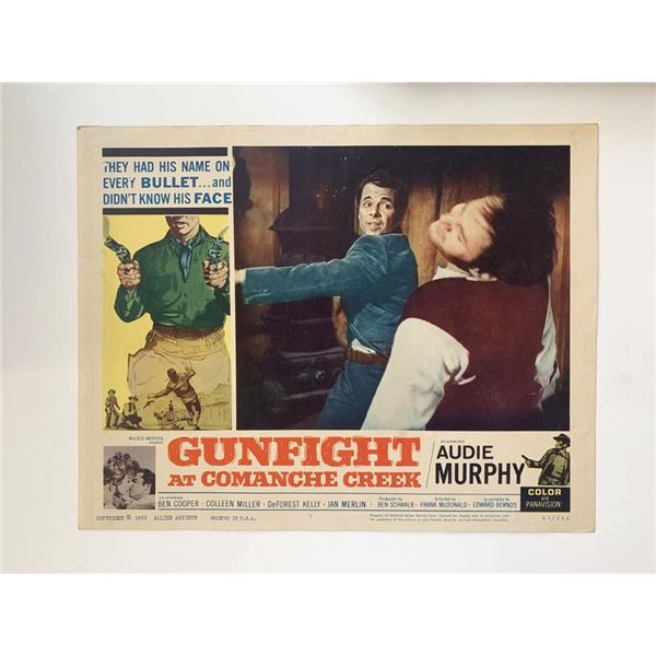 Gunfight at Comanche Creek original 1963 vintage lobby card