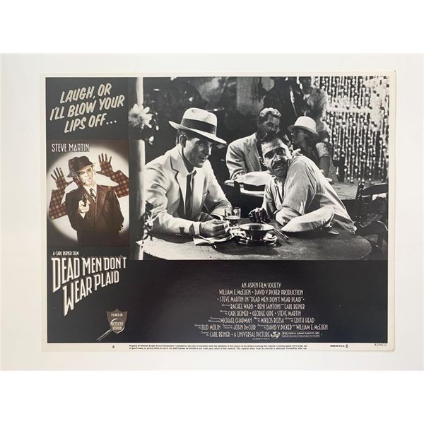 Dead Men Don't Wear Plaid original 1982 vintage lobby card