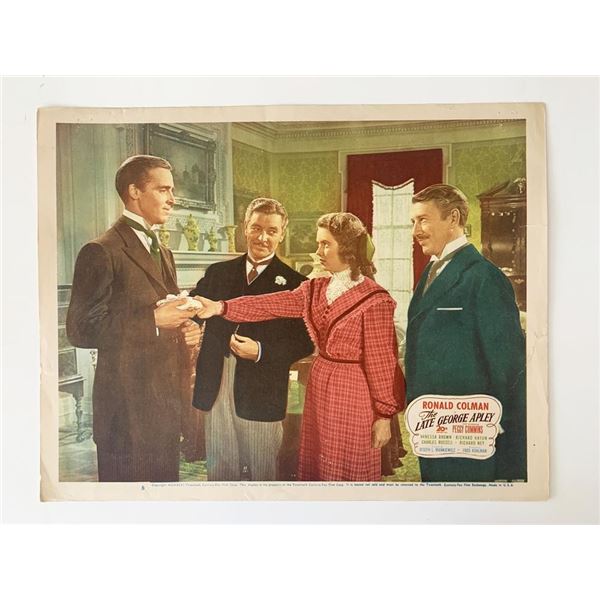 The Late George Apley original 1946 vintage lobby card