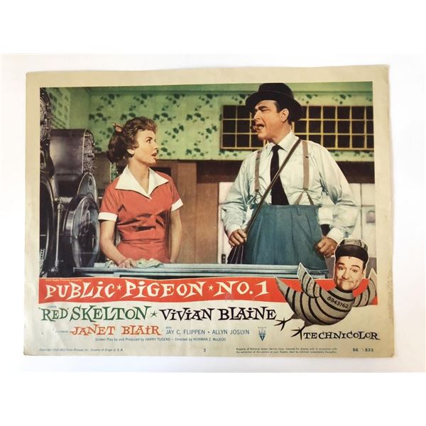 Public Pigeon No. 1  original 1956 vintage lobby card