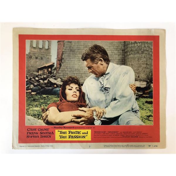 The Pride and the Passion original 1957 vintage lobby card